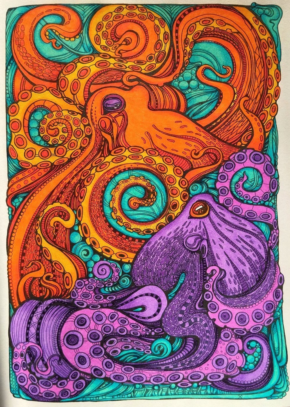 Работа от Daria_coloring_hobby
