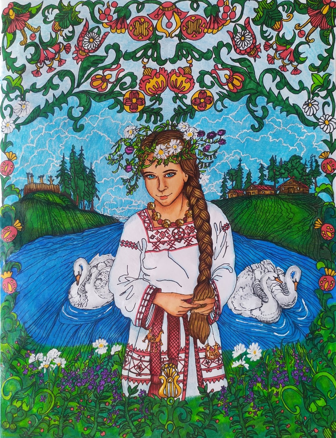 Работа от Daria_coloring_hobby
