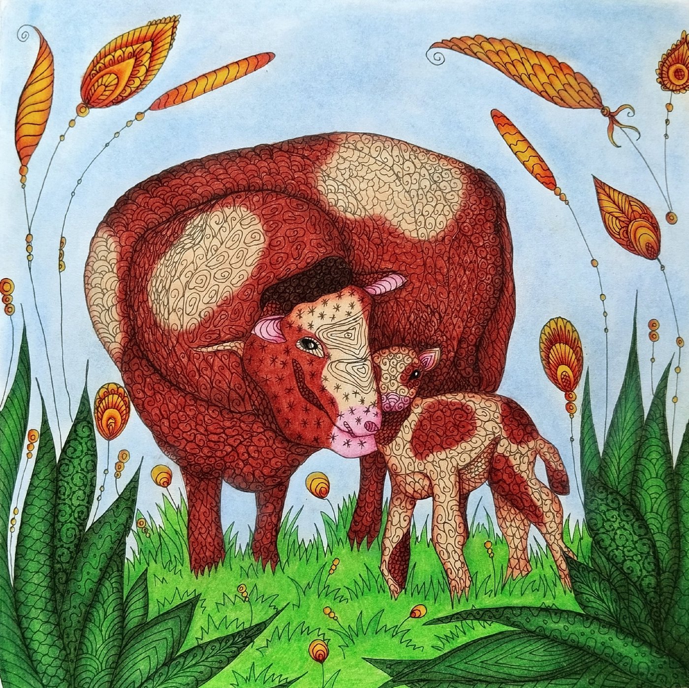 Работа от Daria_coloring_hobby