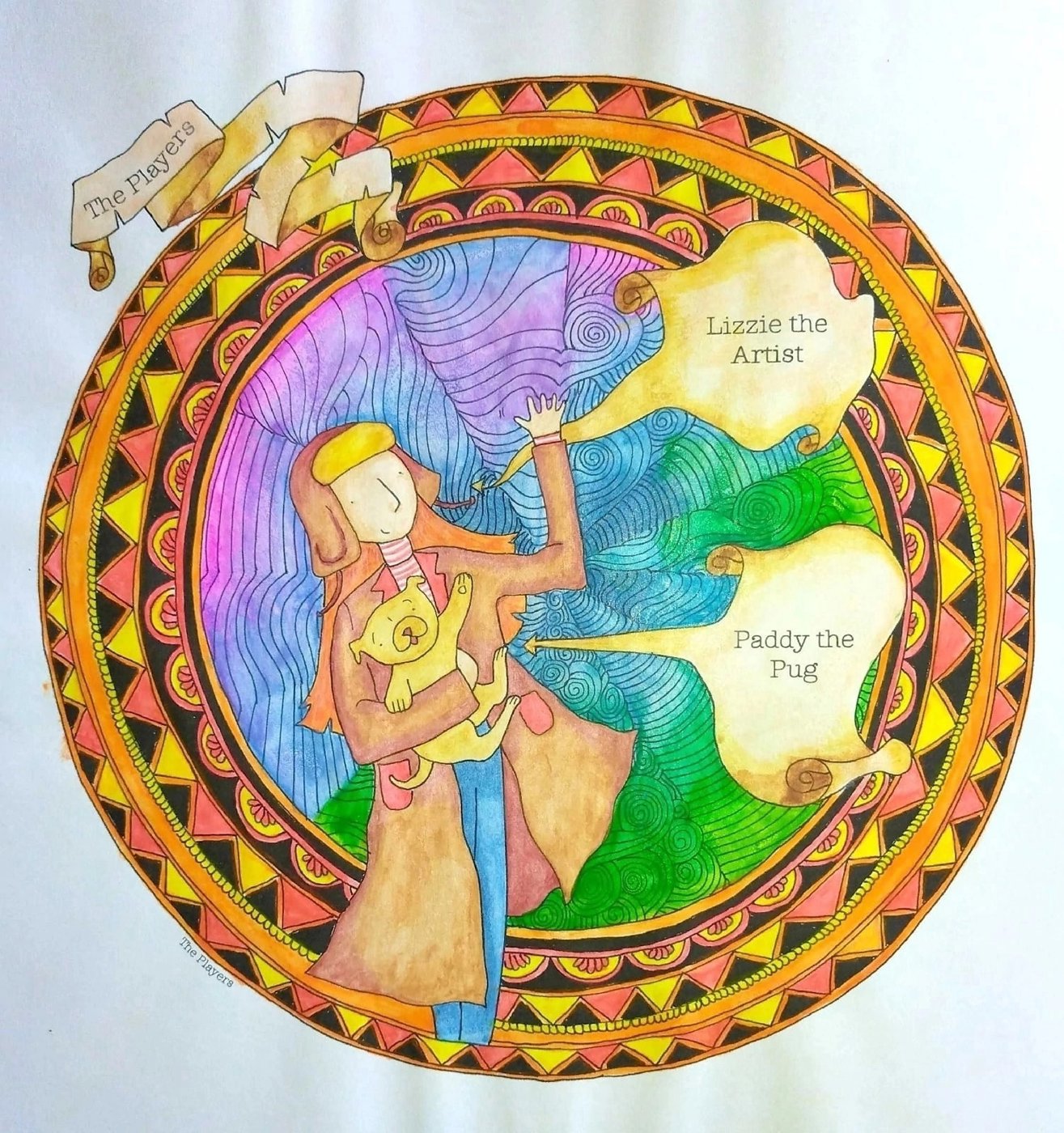 Работа от Daria_coloring_hobby