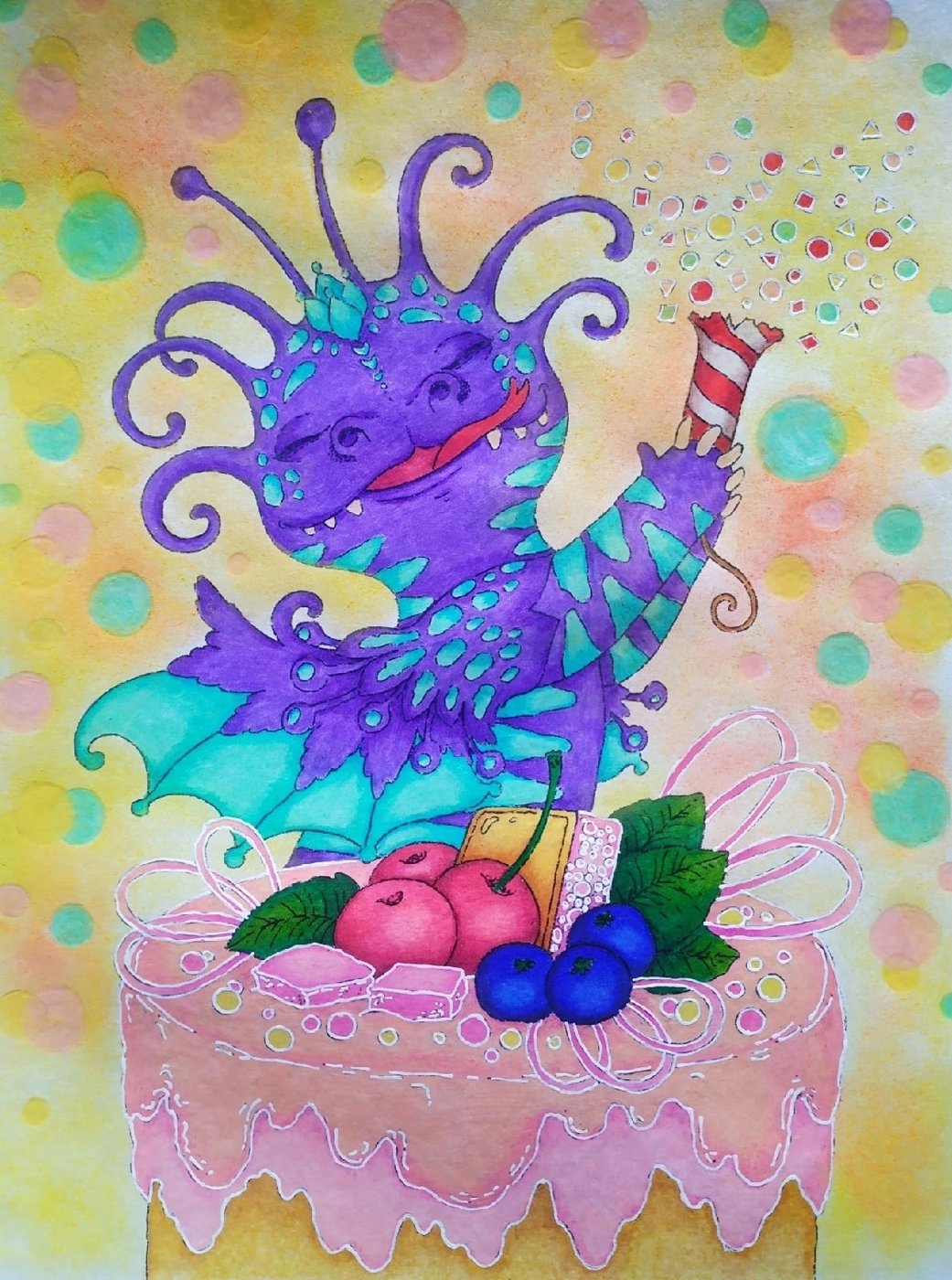 Работа от Daria_coloring_hobby