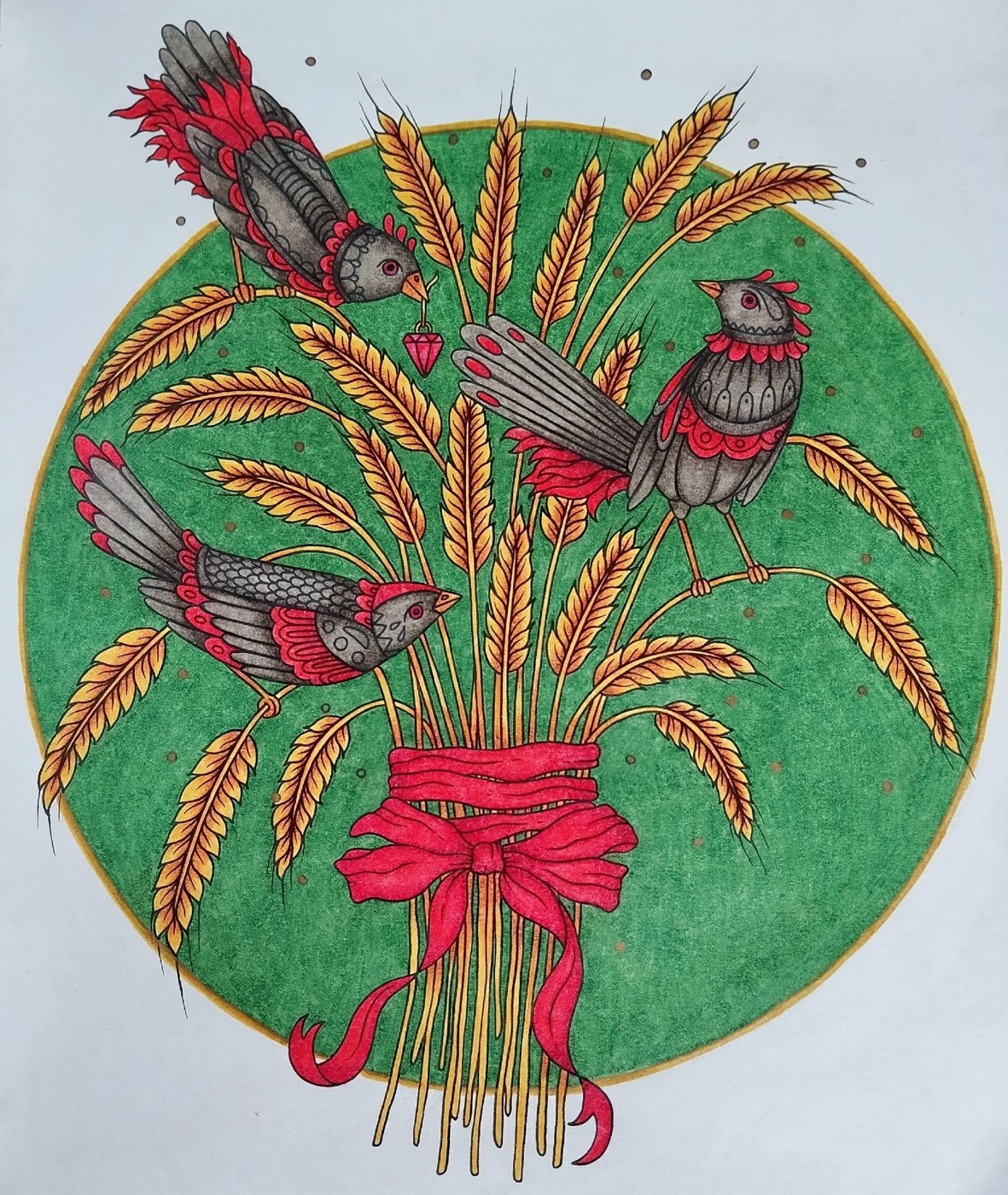 Работа от Daria_coloring_hobby