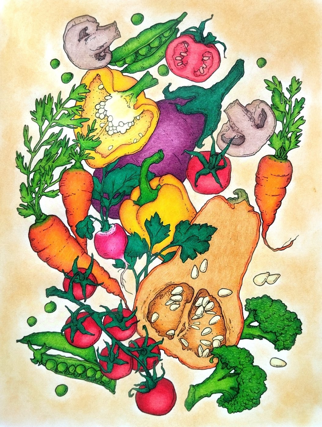 Работа от Daria_coloring_hobby
