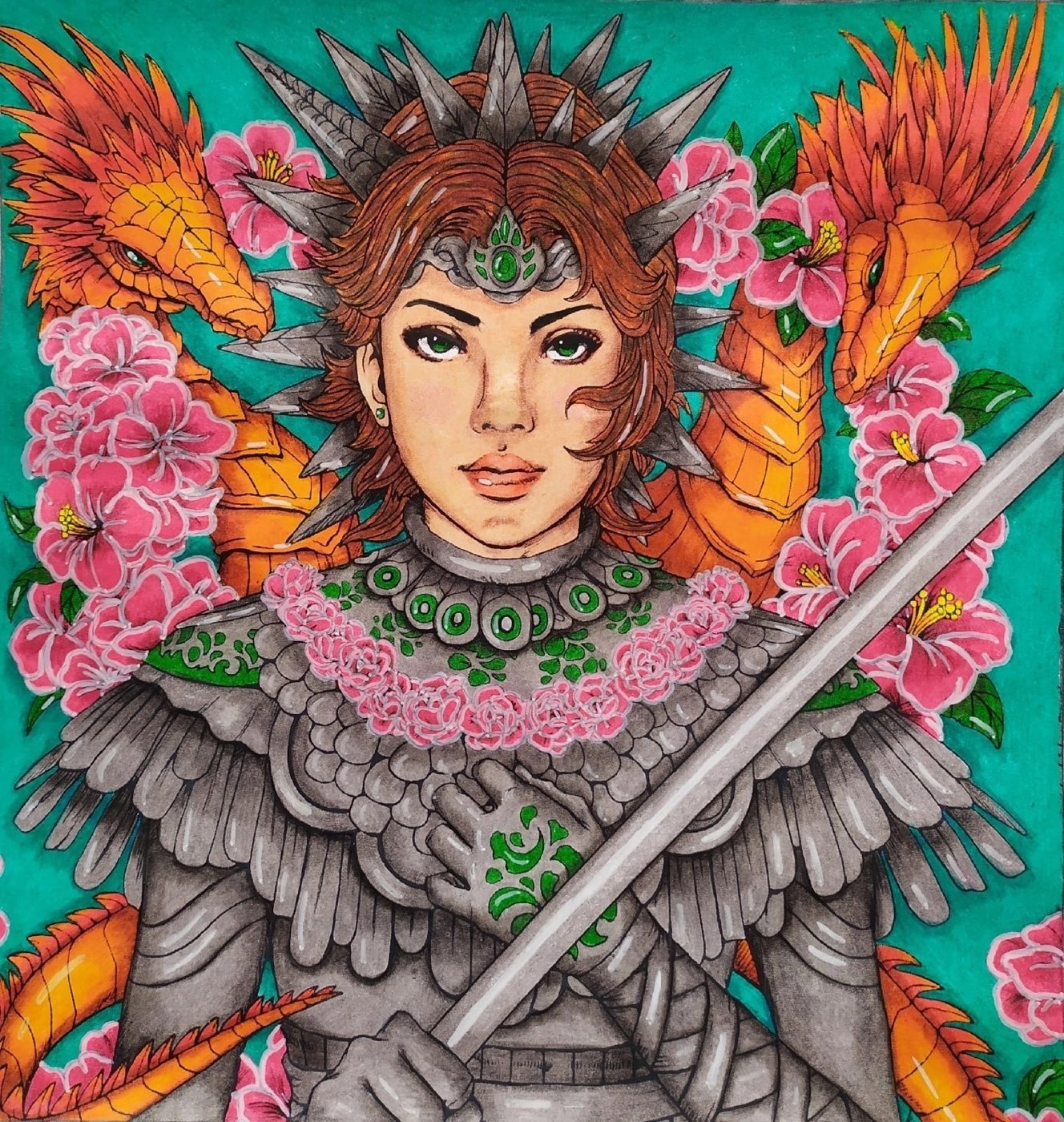 Работа от Daria_coloring_hobby