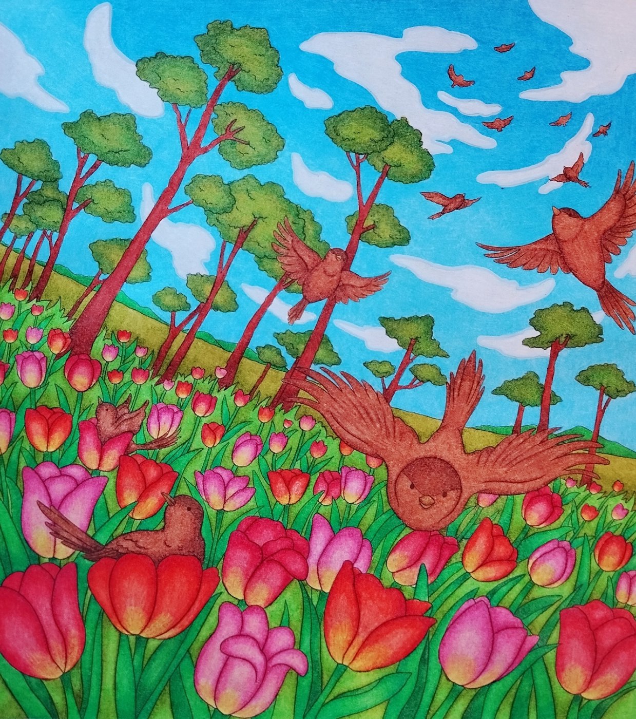 Работа от Daria_coloring_hobby