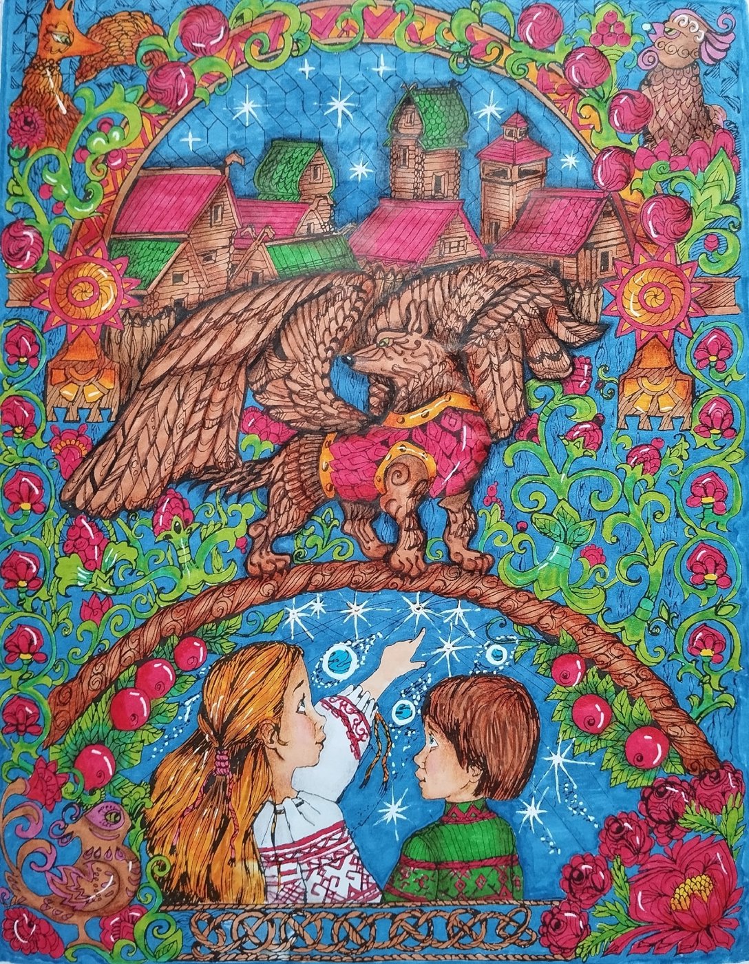Работа от Daria_coloring_hobby