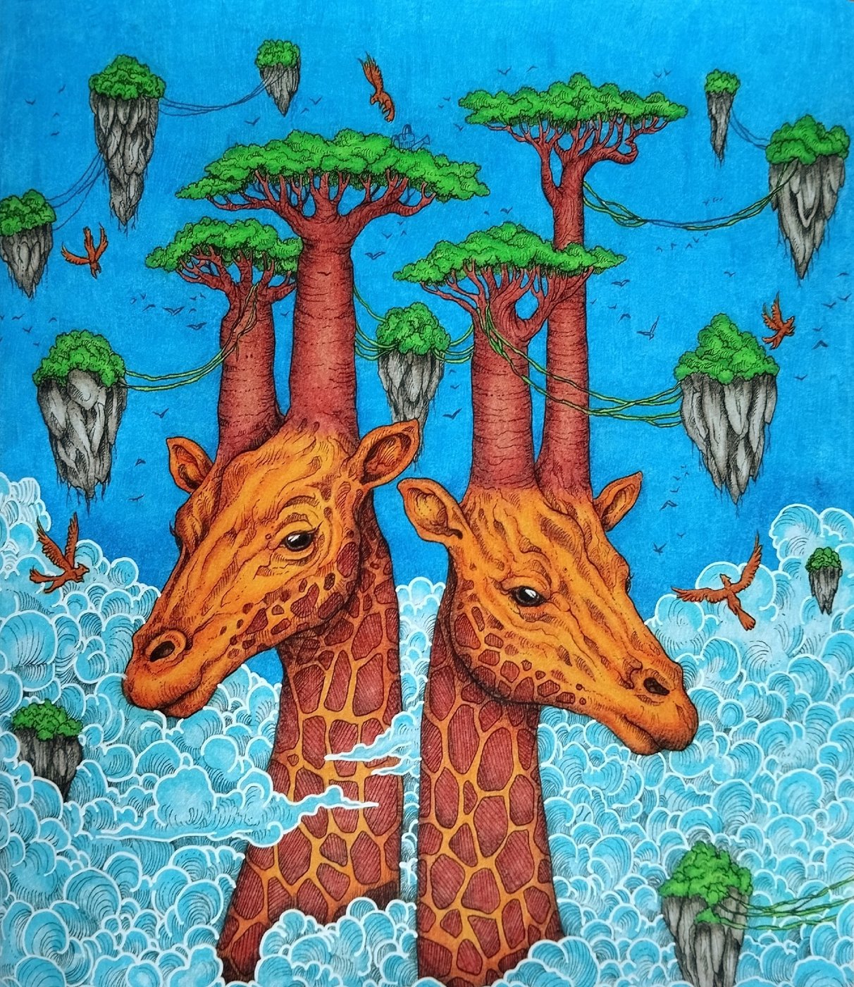 Работа от Daria_coloring_hobby