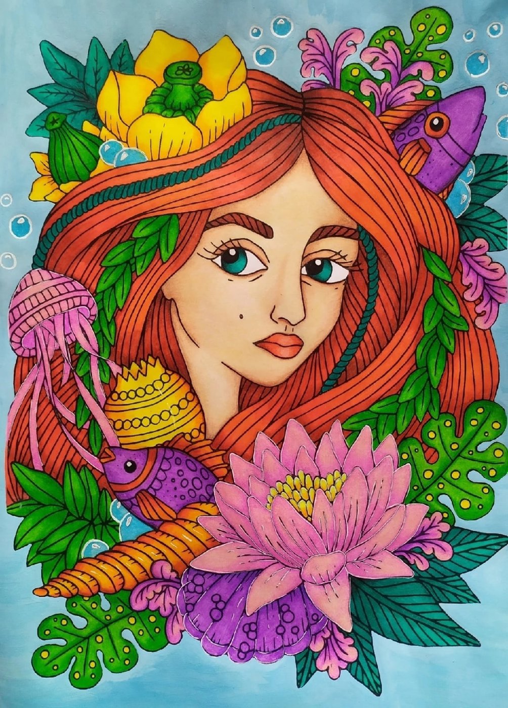Работа от Daria_coloring_hobby