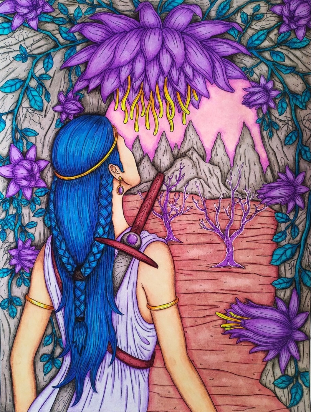 Работа от Daria_coloring_hobby