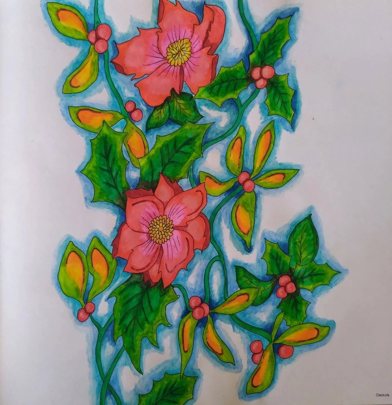 Работа от Daria_coloring_hobby