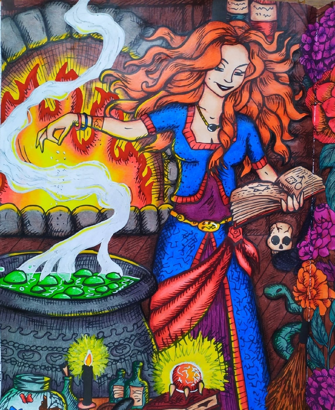 Работа от Daria_coloring_hobby