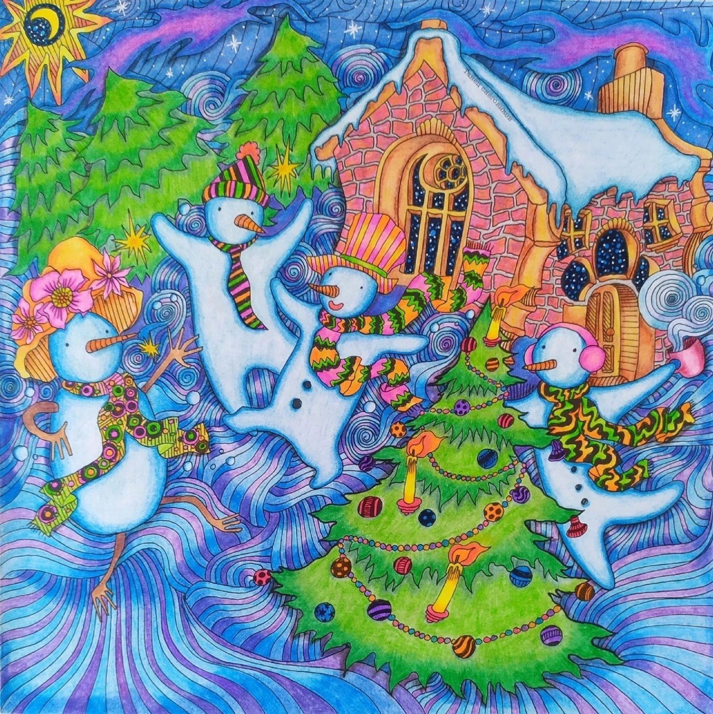 Работа от Daria_coloring_hobby