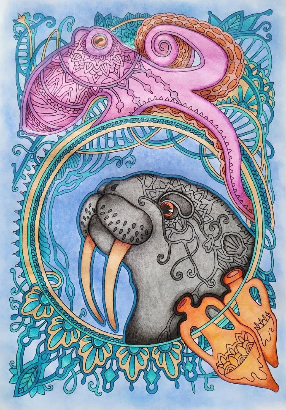 Работа от Daria_coloring_hobby