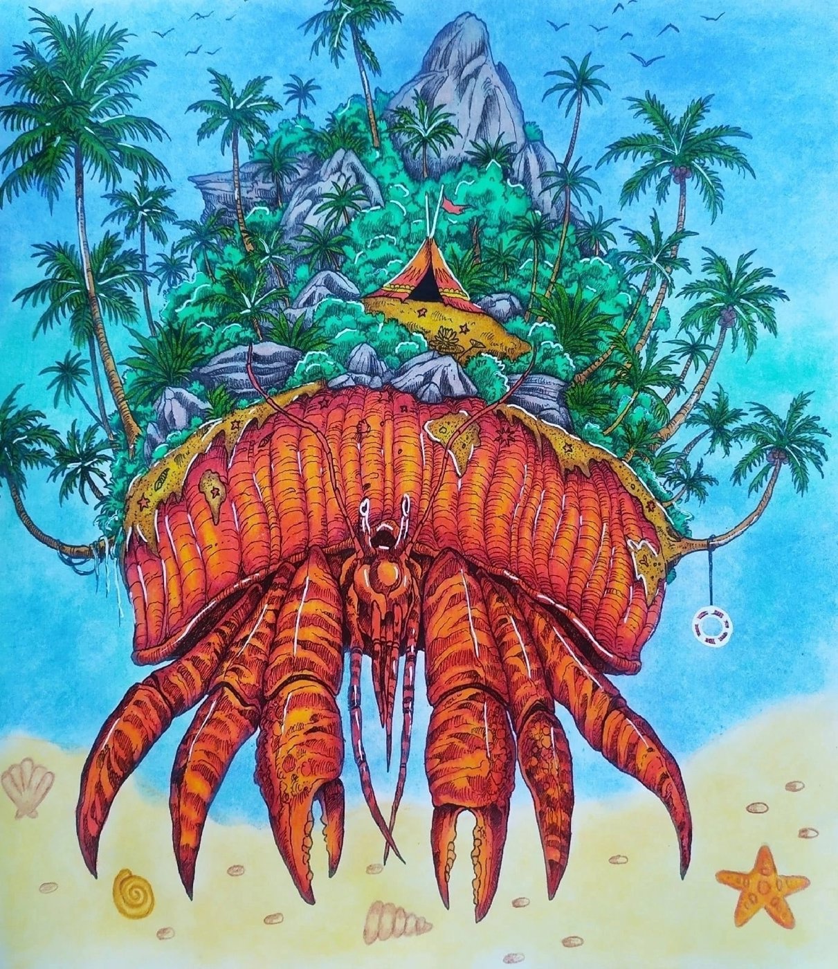 Работа от Daria_coloring_hobby