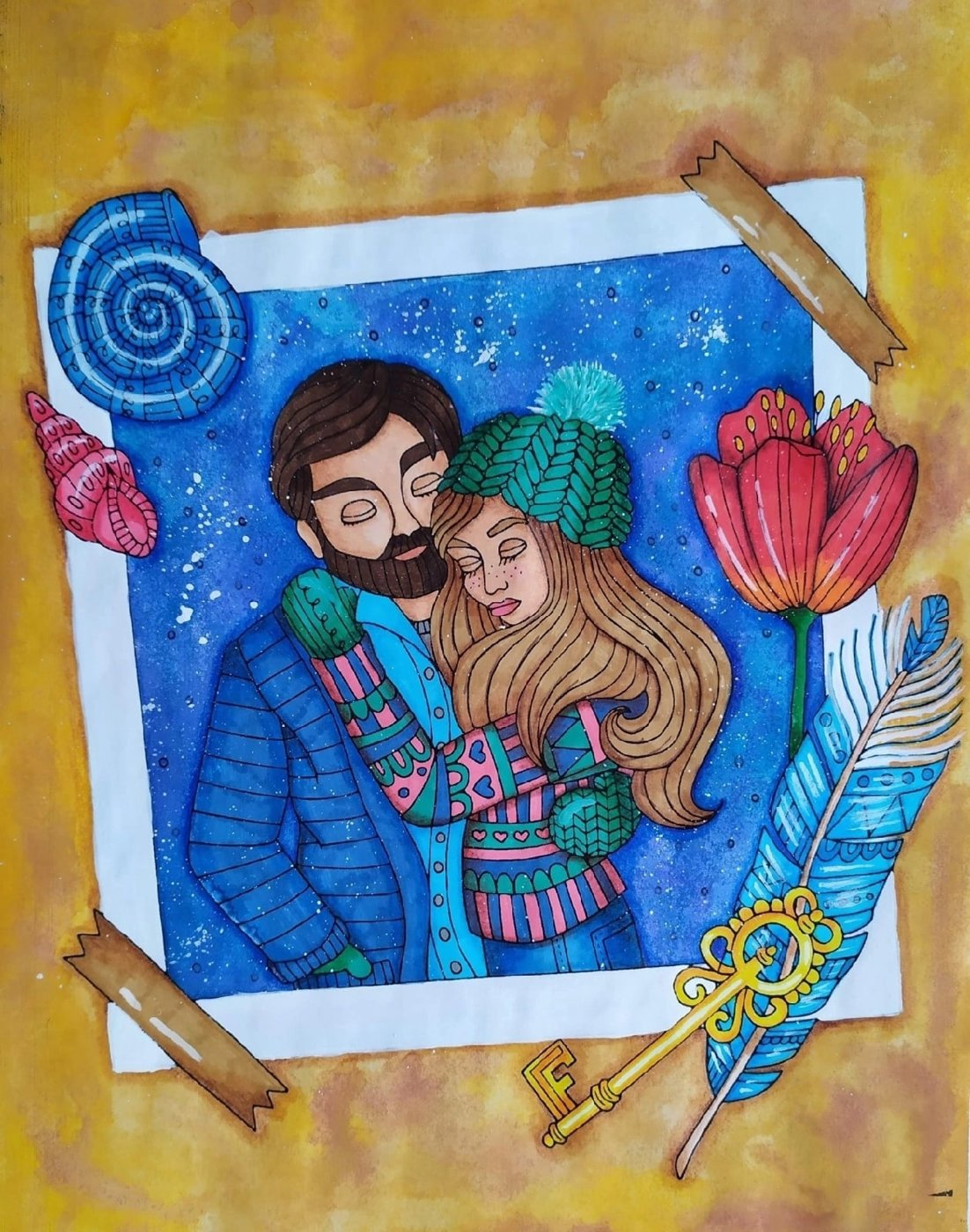 Работа от Daria_coloring_hobby
