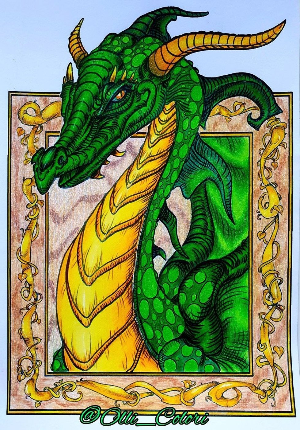 🐉 Дракон 🐉

📚 Creative Haven "Fantastical Dragons". от OlliColori