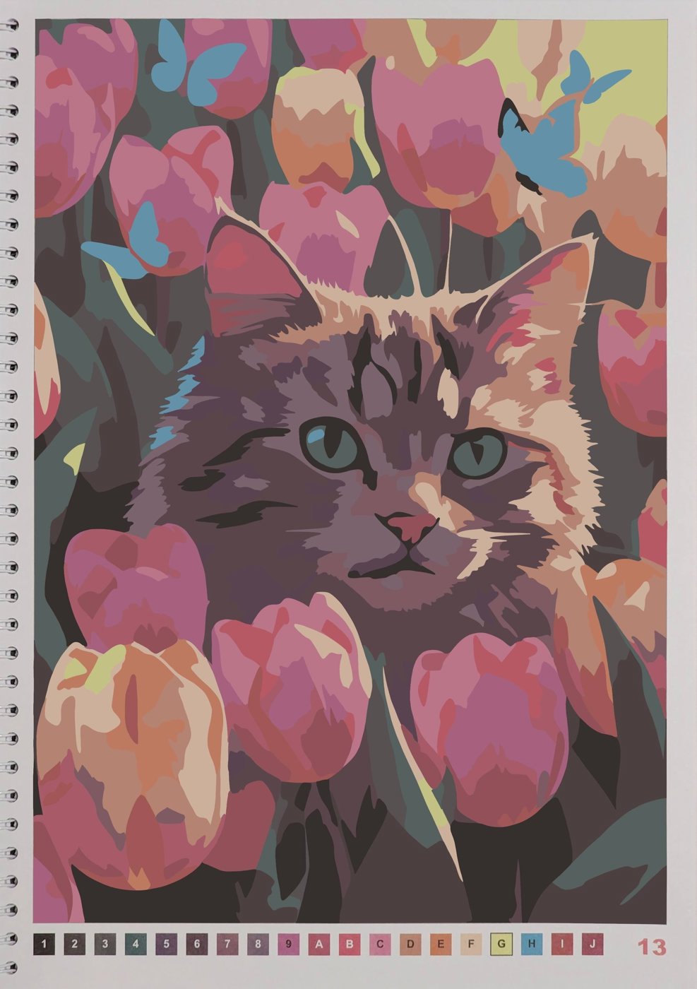 Котик среди тюльпанов от ALisenok