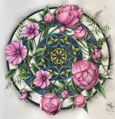 Работа @Coloring blossom