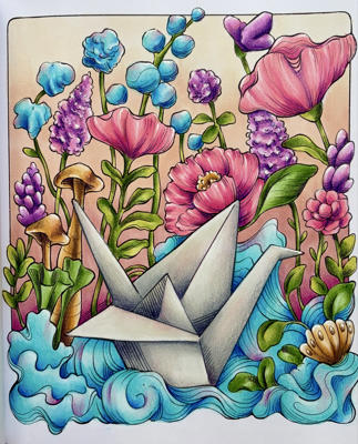 Работа @Coloring blossom