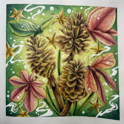 Работа @Coloring blossom