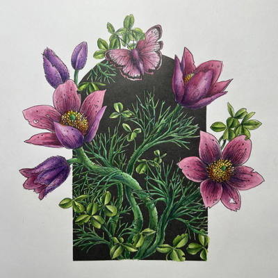 Работа @Coloring blossom