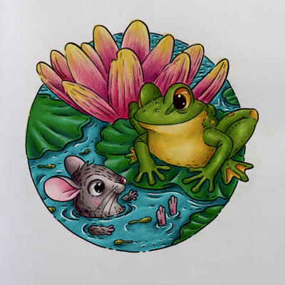 Работа @Coloring blossom