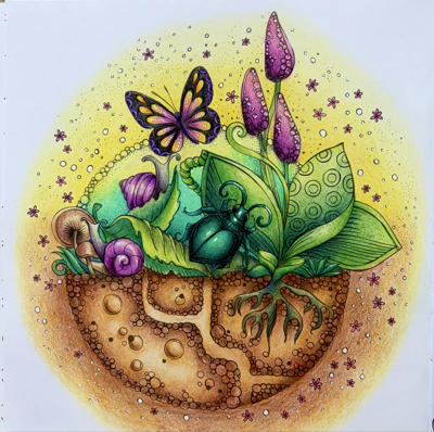Работа @Coloring blossom