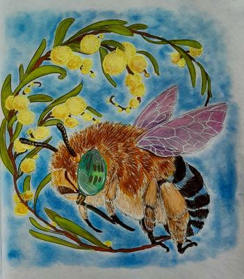 Blue banded bee от AlineD
