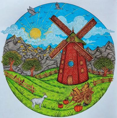 Работа от Daria_coloring_hobby