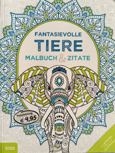 Fantasievolle Tiere malbuch & zitate