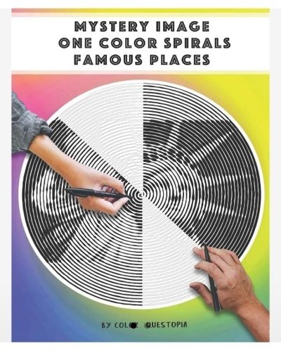 Mystery Image One Color Spirals - Famous Places