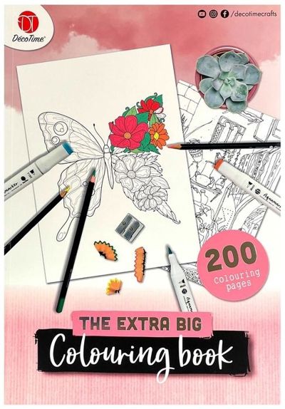The extra big colouring book