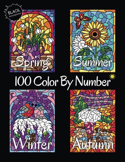 100 Color By Number: Spring, Summer, Autumn, Winter