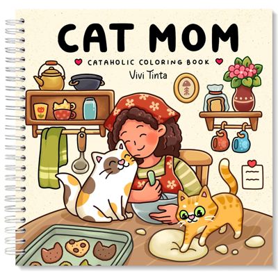 Cat Mom: Cataholic Coloring Book