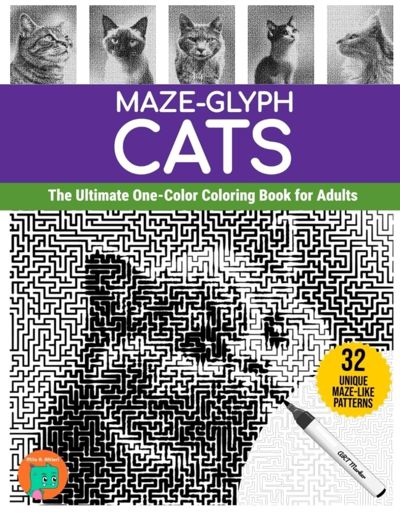 Maze-Glyph Cats