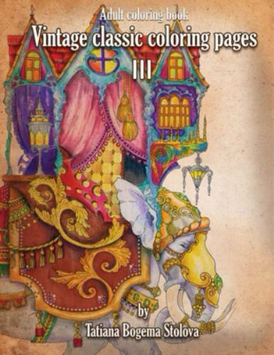 Vintage classic coloring page III