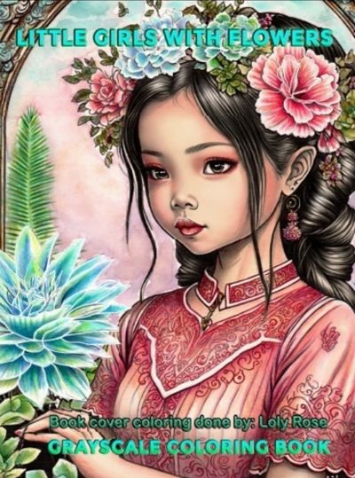 Little girls with flowers