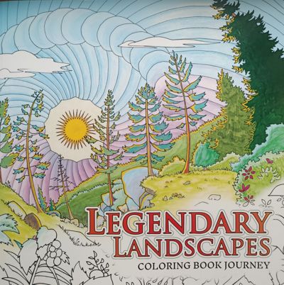 Legendary landary landscapes coloring book journey