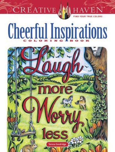 Cheerful Inspirations Coloring Book Laugh More Worry Less