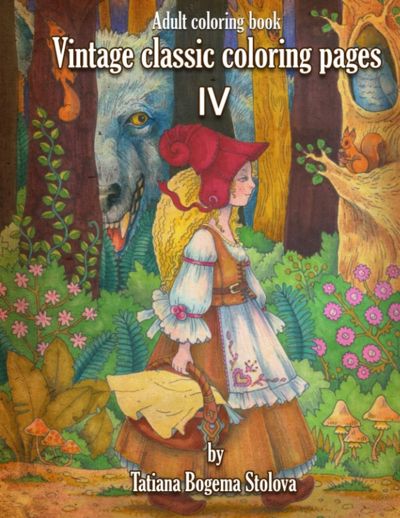 Vintage classic colouring pages IV