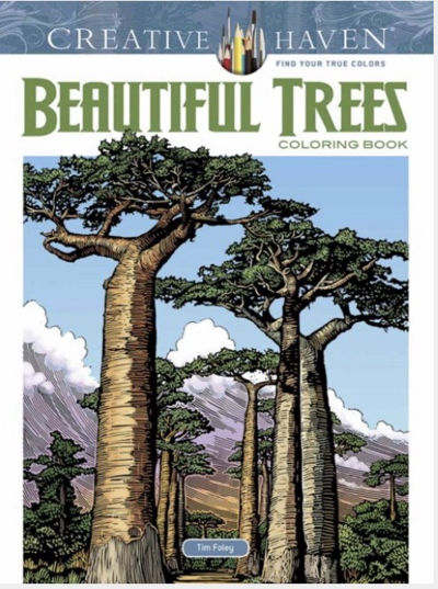 Creative Haven Beautiful Trees Coloring Book