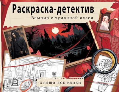 Раскраска-детектив. Вампир с туманной аллеи. Убийство в старинном замке