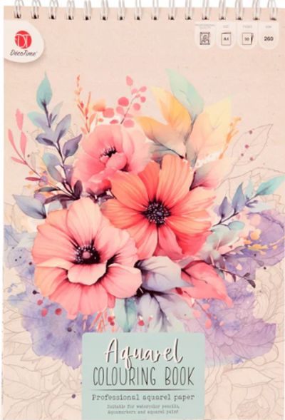 Aquarel colouring book