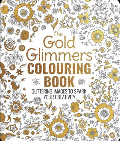 The gold glimmers