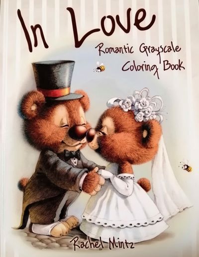 In Love - Romantic Grayscale Coloring Book