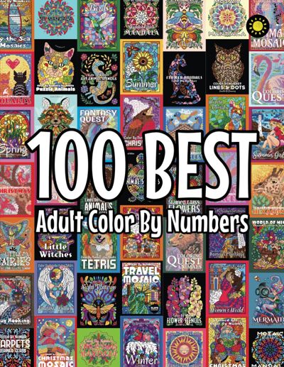 100 BEST Adult Color By Numbers