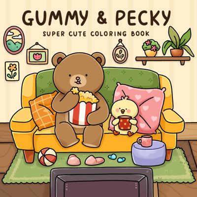 Gummy & Pecky: Super Cute Coloring Book