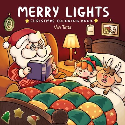 Merry Lights: Christmas Coloring Book