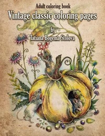 Vintage classic coloring pages I