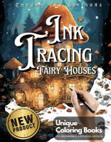 Раскраска «Ink Tracing Fairy Houses»